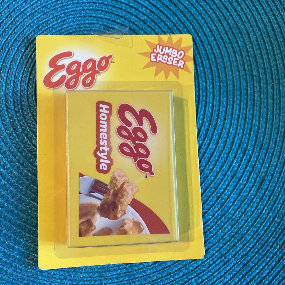 ERASER Kelloggs EGGO Waffles Homestyle Box JUMBO Eraser School Supply Education